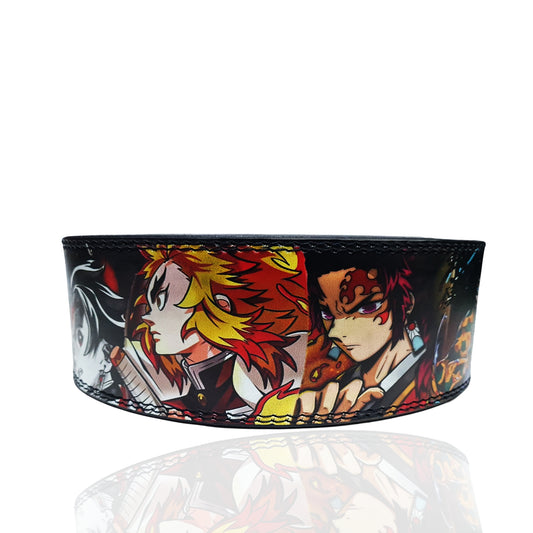 Demon Slayer Powerlifting lever belt, Demon Slayer Weightlifting belt, Leather belt, Deadlifting belt, Bodybuilding belt, custom Lift belt , Squat belt, Powerlifting, Weightlifting, weight lift belt, Lever belt, Demon Slayer