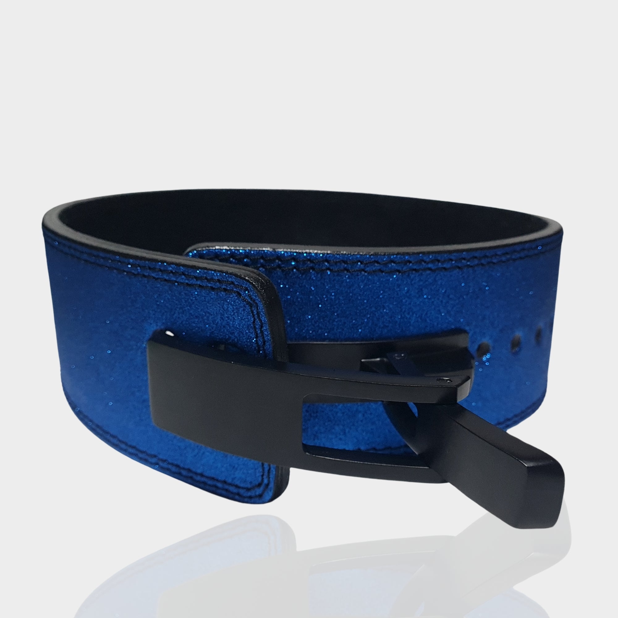 Blue Sparkling Weightlifting belt, Custom weight lift belt, father's day Gifts for friend, Gifts for dad, Powerlifting lever belt, Deadlift belt, Squat belt , Gym belt