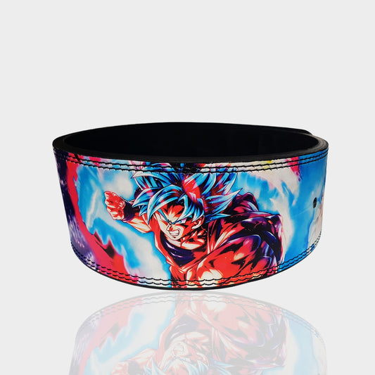 Goku powerlifting lever belt, Custom Goku weight lift belt, weightlifting belt, Dragon ball Super, Goku Ultra instinct, Goku gym belt, Squat belt, powerlift belt