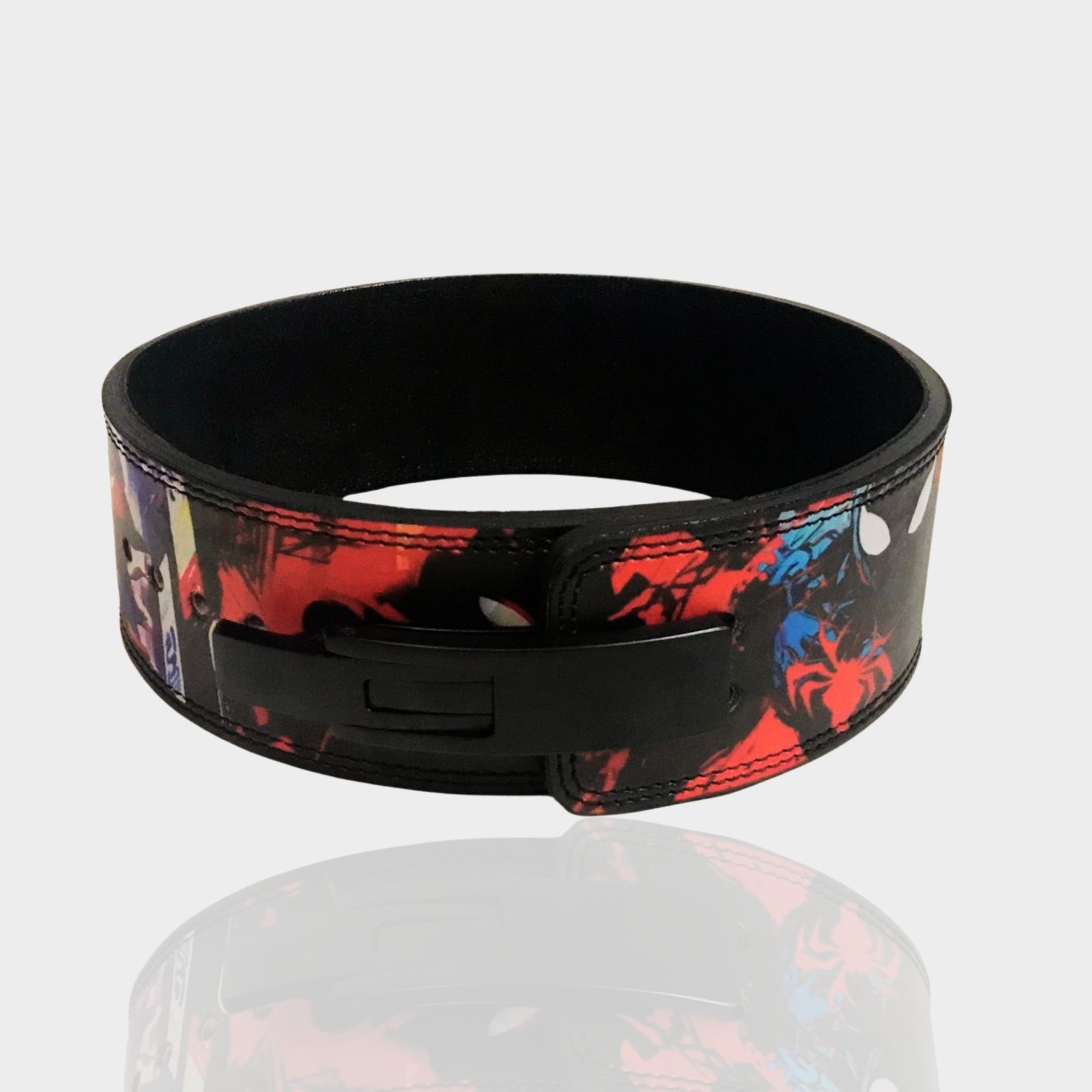 Spider man weightlifting gym belt powerlifting lever belt Custom lift belt gym belt