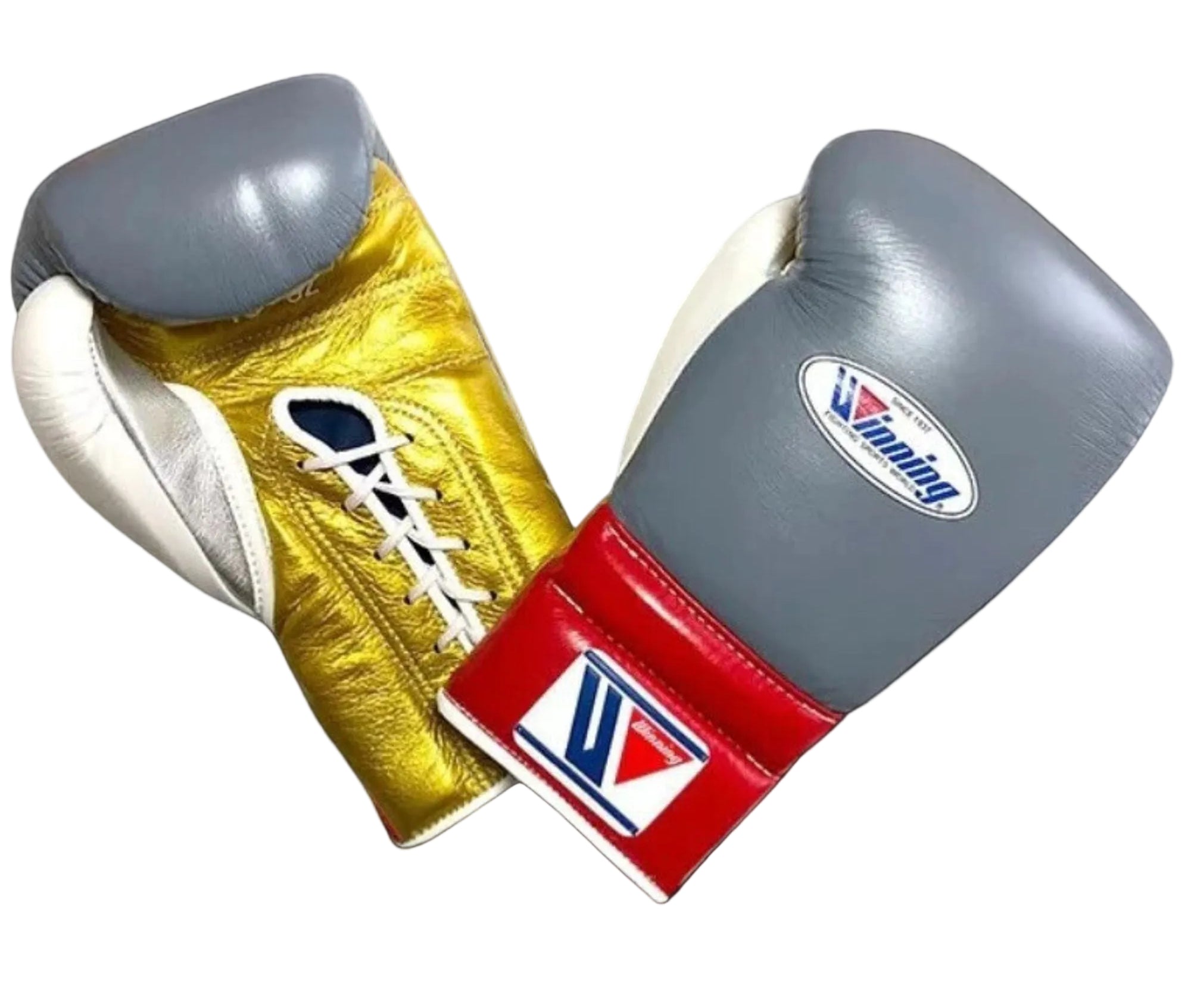 Affordable Winning Training boxing gloves red Leather Lace up - Velcro