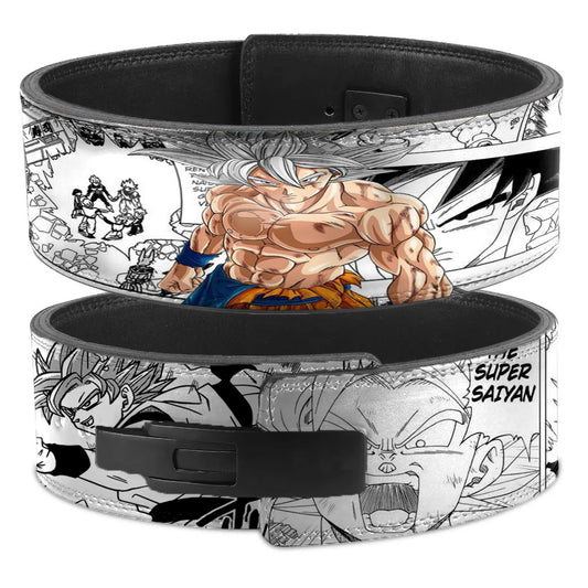 Goku powerlifting lever belt, Custom Goku weight lift belt, weightlifting belt, Dragon ball Super, Goku Ultra instinct, Goku gym belt, Squat belt, powerlift belt
