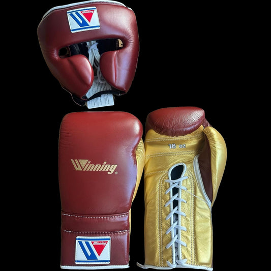 Brown Chocolate Gold Winning Boxing Gloves set, Winning Boxing Glove winning head guard, winning boxing set Winning Lace up Boxing Glove set, Boxing Glove set, Winning boxing gear set, PF Fitness Gear, Winning set, PF FITNESS GEAR winning gear, winning Boxing Glove, Winning groins, Winning