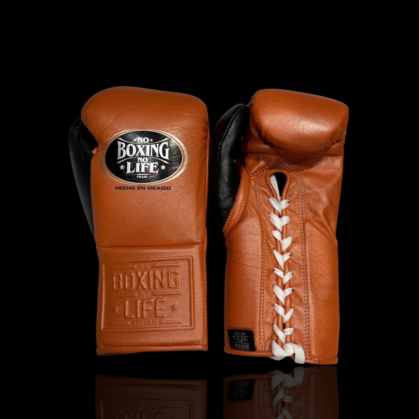 No Boxing No Life Boxing Gloves, NBNL Boxing Gloves, Birthday Gifts for him - Brown Black