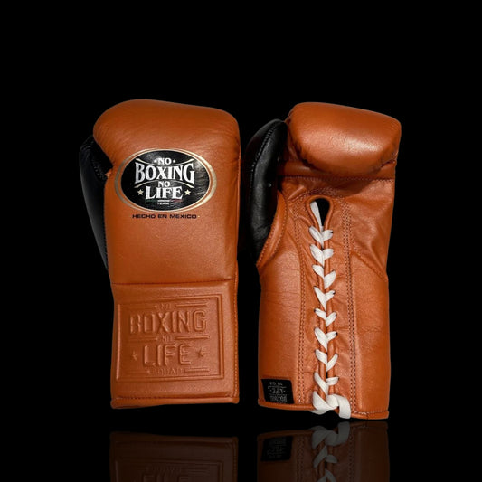 No Boxing No Life Canelo Training Gloves leather 10oz Velcro Laced