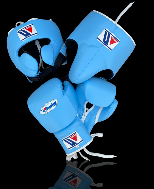 Sky blue Winning Boxing set, Winning Boxing gear, Winning Lace up Boxing Glove, Boxing Glove, Winning boxing gear, Winning set gear, winning Boxing Glove, Winning groins, Winning head Gear, winning Boxing Set, Focus pads, Gloves for Gym, Fight Gloves, Gift for Him, Gift for Son, Father days Gift, Black Friday Sale, Christmas Gift, Thanks Giving Gift, New Year Gift, Cyber sale, Valentine Gift, Gift for her, Gift for Daughter, Gym Gift, Fitness Gift, Motivational Gift, Winning Lace-up gloves, Lace-up, Winning