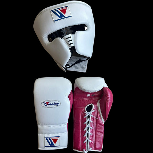White Pink Winning Boxing Gloves set, Winning Boxing Glove winning head guard, winning boxing set Winning Lace up Boxing Glove set, Boxing Glove set, Winning boxing gear set, PF Fitness Gear, Winning set, PF FITNESS GEAR winning gear, winning Boxing Glove, Winning groins, Winning Frame head Guard, winning Boxing Set, Focus pads, Gloves for Gym, Fight Gloves, Gift for Him, Gift for Son, Father days Gift, Black Friday Sale, Christmas Gift, Thanks Giving Gift, New Year Gift, Cyber sale, Valentine Gift, Gift fo