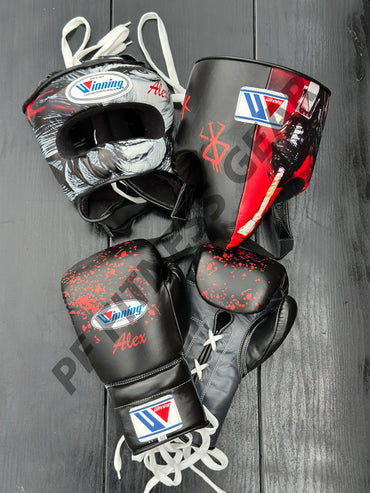 Winning Boxing Glove set, Winning boxing Berserk Winning Boxing gear, winning boxing set Winning Lace up White Black Boxing Glove set, Boxing Glove set, Winning boxing gear set, PF Fitness Gear, Winning set, PF FITNESS GEAR winning gear, winning Boxing Glove, Winning groins, Winning head Gear, winning Boxing Set, Focus pads, Gloves for Gym, Fight Gloves, Gift for Him, Gift for Son, Father days Gift, Black Friday Sale, Christmas Gift, Thanks Giving Gift, New Year Gift, Cyber sale, Valentine Gift, Gift for he
