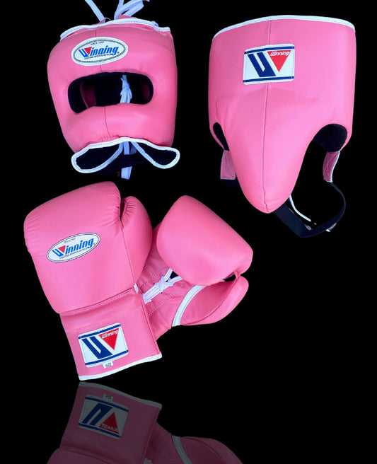 Winning Boxing set, Pink, Winning, Lace up Boxing Glove, Boxing Glove, Winning boxing gear, Winning set, winning Boxing Glove, Winning groins, Winning head Gear, winning Boxing Set, PF Fitness gear, PFFITNESSGEAR, Gift for Him, Gift for Son, Father days Gift, Black Friday Sale, Christmas Gift, Thanks Giving Gift, New Year Gift, Cyber sale, Valentine Gift, Gift for her, Gift for Daughter, Gym Gift, Fitness Gift, Motivational Gift, Winning Lace-up gloves, Lace-up, Winning Boxing Gear