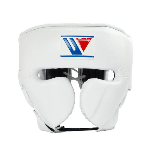 Winning Head Gear, White Winning Protection Gear, Winning Head protectors, Winning face protectors, Winning boxing gear, Winning, PF Fitness Gear, PFFITNESSGEAR