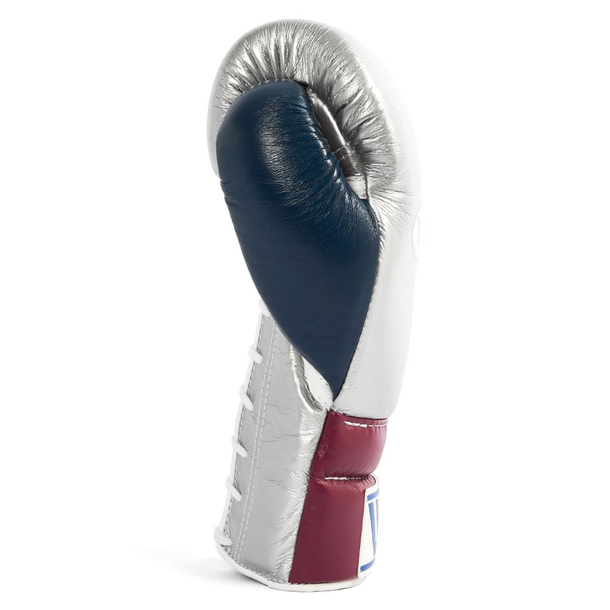 Winning boxing gloves Affordable Silver Leather Lace up - Velcro