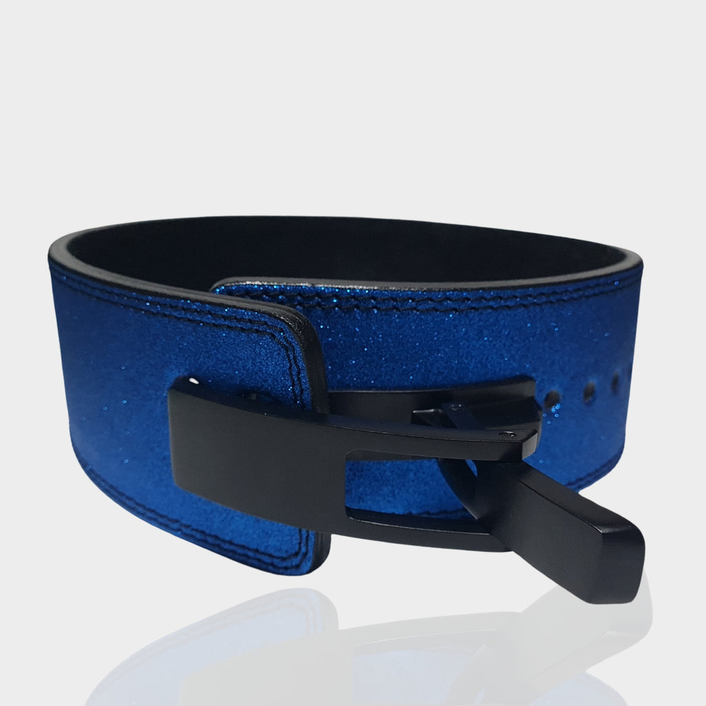 Blue Sparkling Weightlifting belt, Custom weight lift belt, father's day Gifts for friend, Gifts for dad, Powerlifting lever belt, Deadlift belt, Squat belt , Gym belt