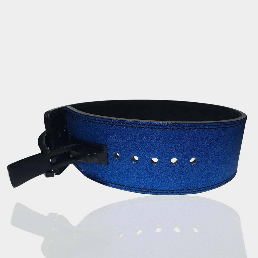Blue Sparkling Weightlifting belt, Custom weight lift belt, father's day Gifts for friend, Gifts for dad, Powerlifting lever belt, Deadlift belt, Squat belt , Gym belt