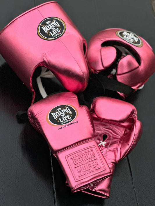 No Boxing No Life Boxing Gloves set, NBNL Boxing Gloves, Birthday Gifts - Pink