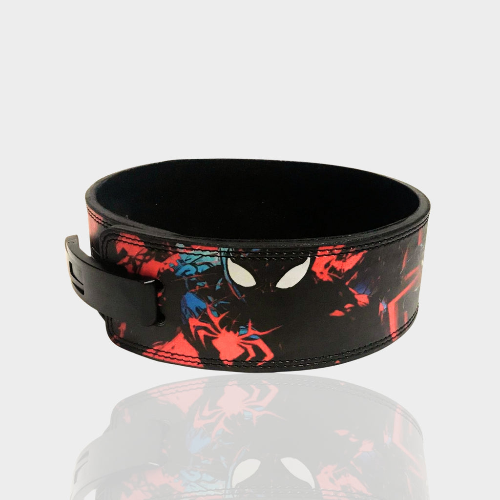 Spider man weightlifting gym belt powerlifting lever belt Custom lift belt gym belt