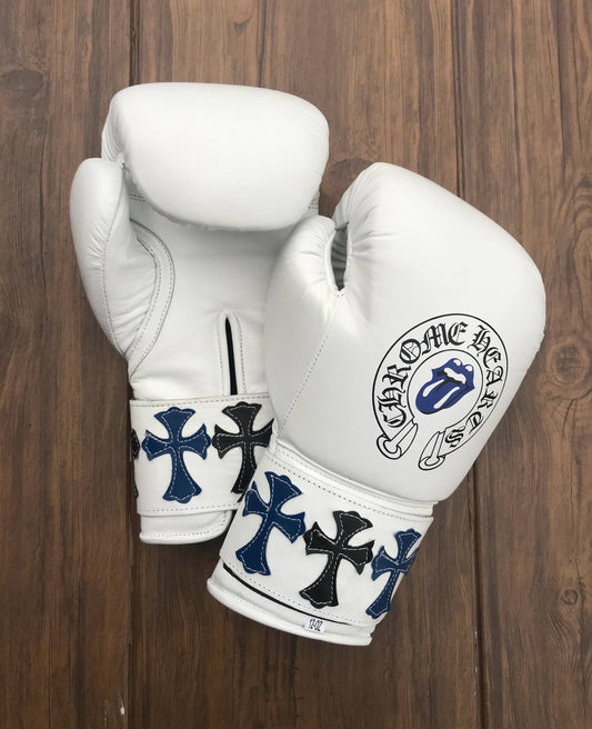 Winning boxing gloves, Winning cross Lace up Boxing Glove, winning cross boxing glove - White Cross