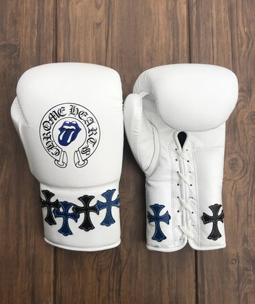 Winning boxing gloves, Winning cross Lace up Boxing Glove, winning cross boxing glove - White Cross