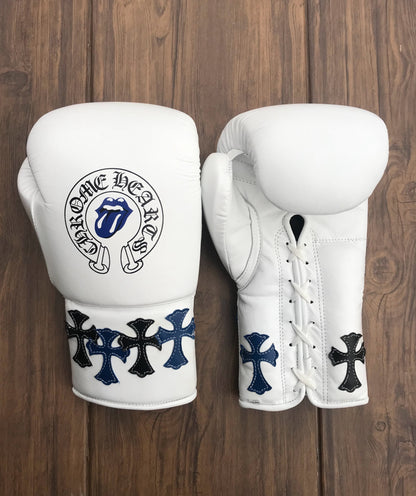 Winning boxing gloves, Winning cross Lace up Boxing Glove, winning cross boxing glove - White Cross