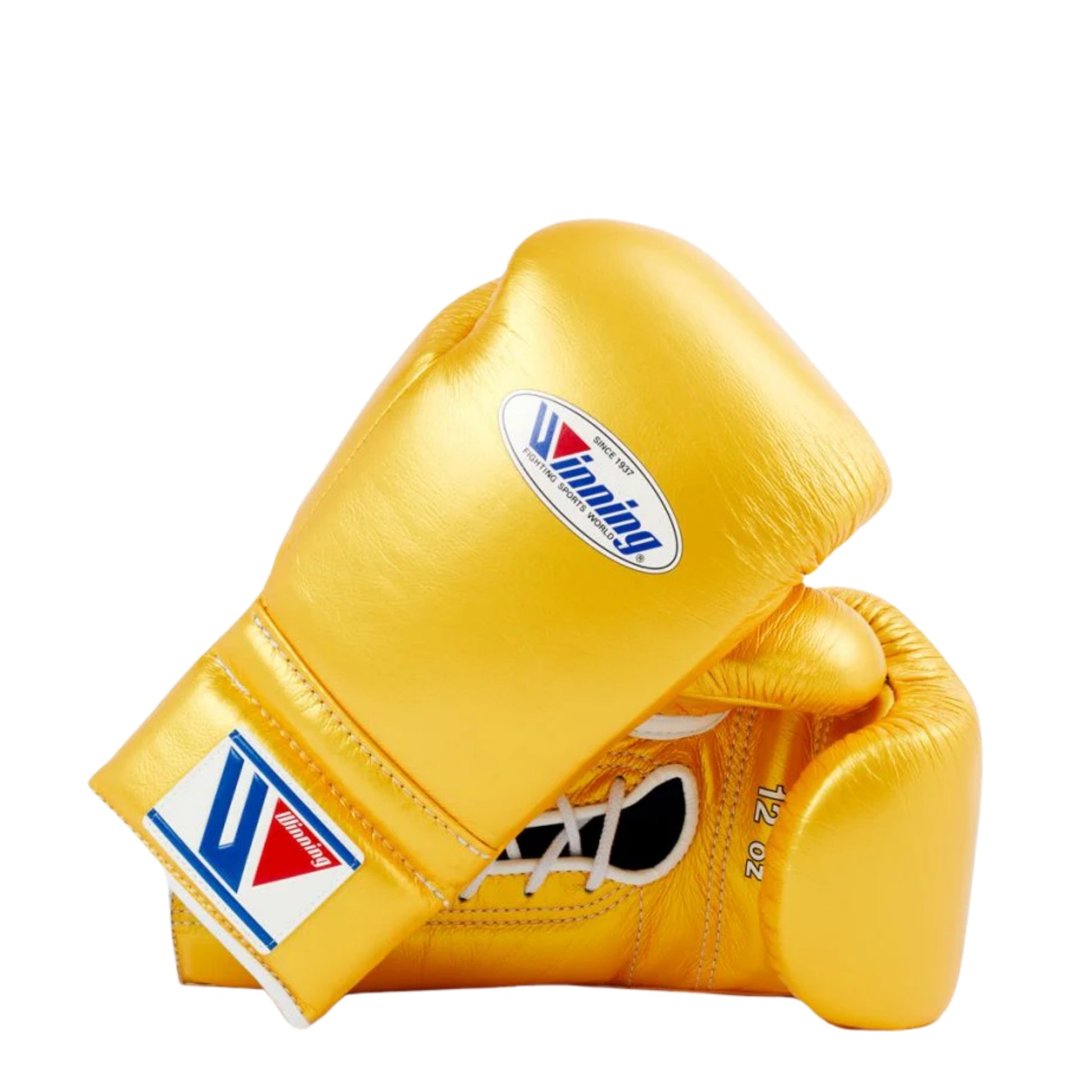 Affordable Winning boxing gloves Golden Leather Lace up
