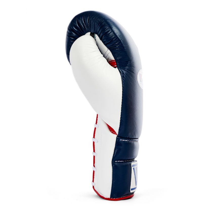 Affordable Winning boxing gloves White Leather Lace up - Velcro