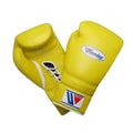 Affordable Winning boxing gloves Yellow Leather Lace up - Velcro