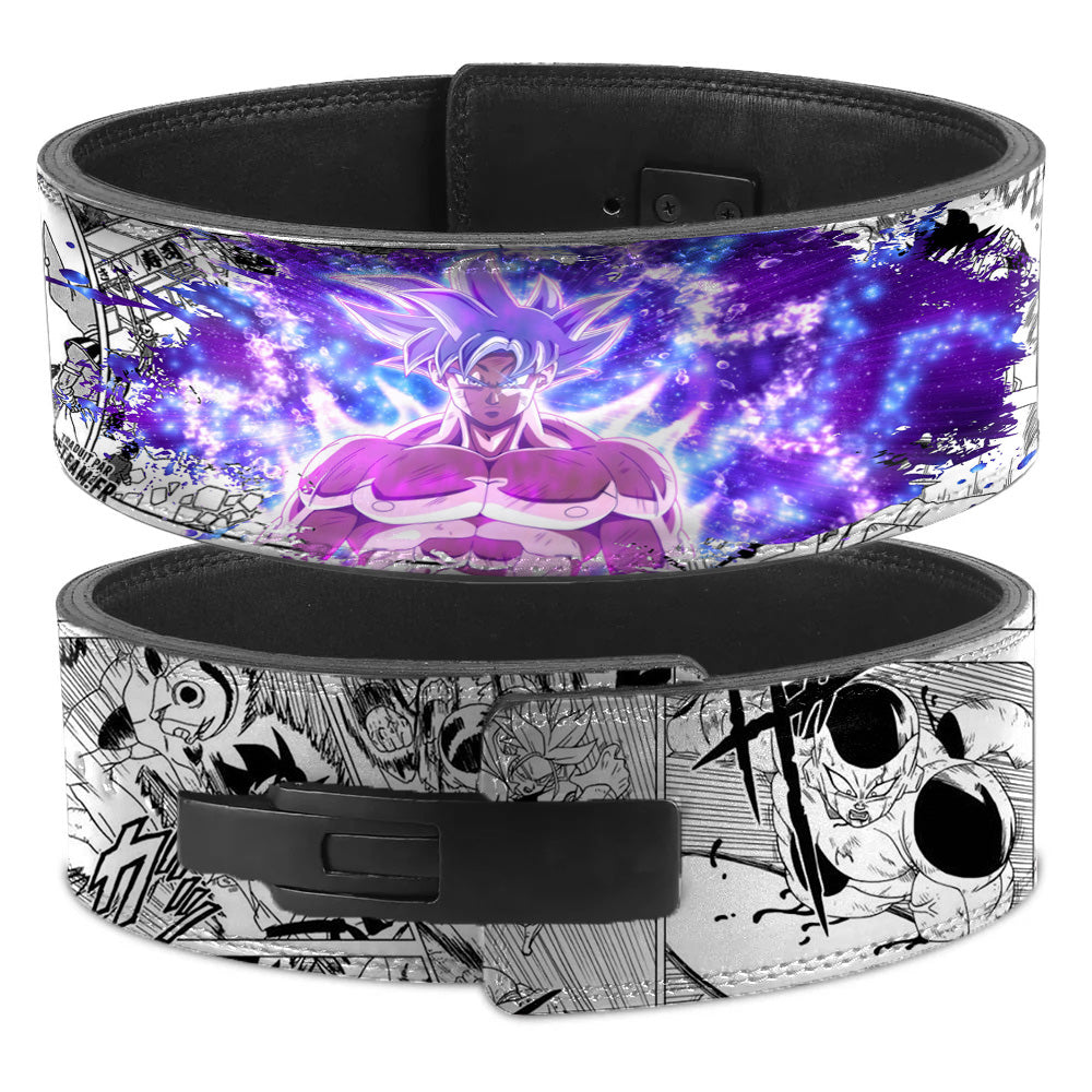 Goku powerlifting lever belt, Custom Goku weight lift belt, weightlifting belt, Dragon ball Super,  Goku Ultra instinct, Goku gym belt, Squat belt, powerlift belt