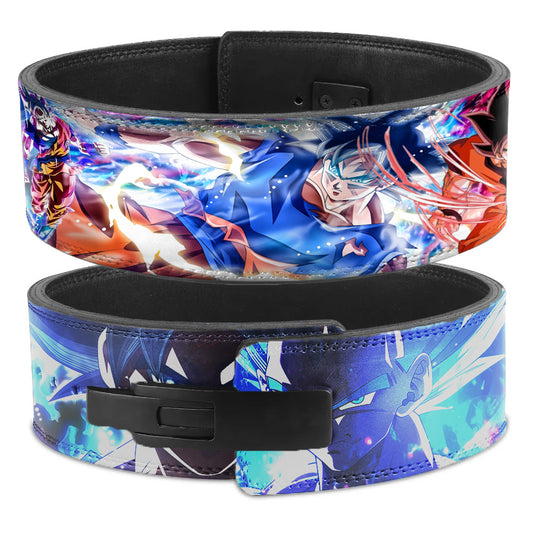 Goku powerlifting lever belt, Custom Goku weight lift belt, weightlifting belt, Dragon ball Super,  Goku Ultra instinct, Goku gym belt, Squat belt, powerlift belt