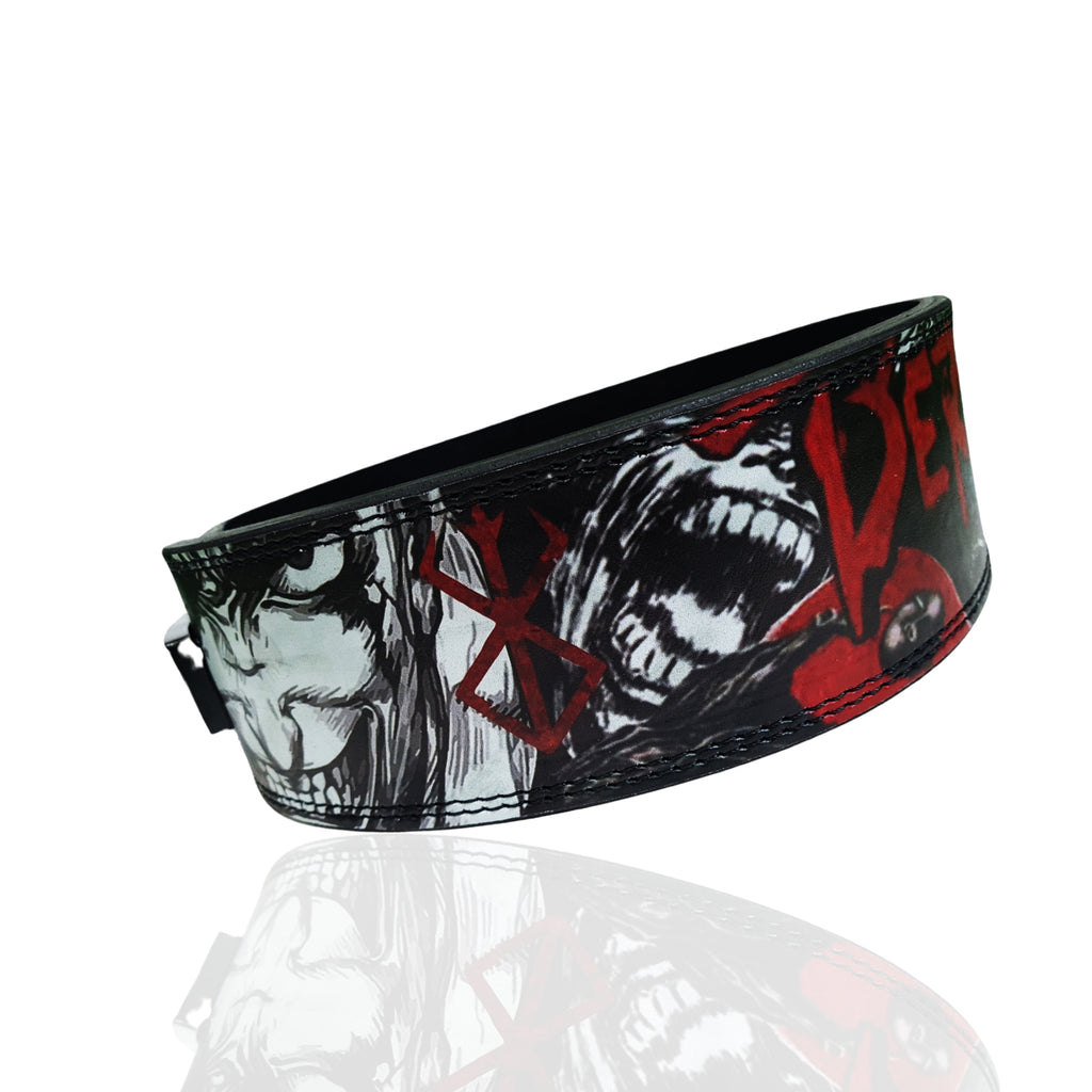 Berserk weight lift belt, Berserk Lever, Berserk Custom Lever belt, Berserk Gym Belt, Berserk Squat belt, Berserk powerlift belt, Berserk Guts Powerlifting belt, Berserk Guts weightlifting belt