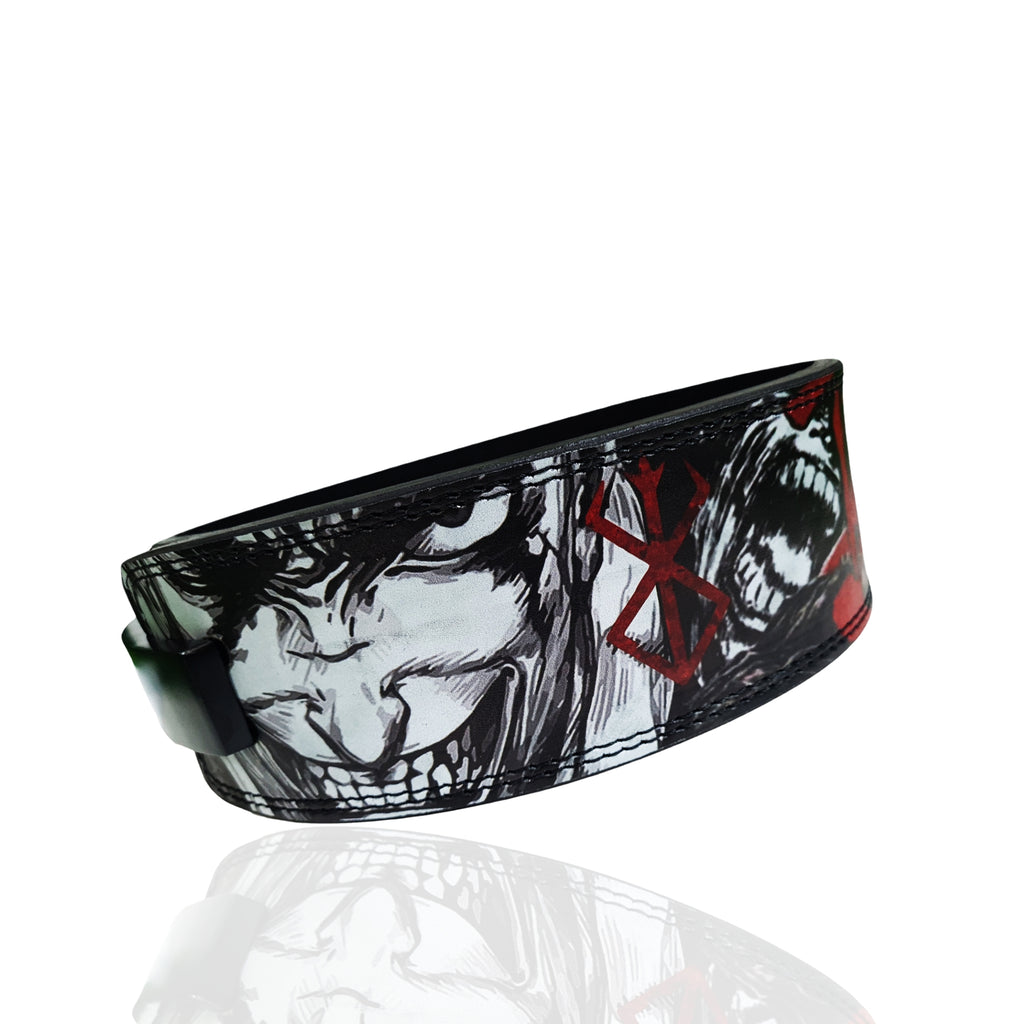 Berserk weight lift belt, Berserk Lever, Berserk Custom Lever belt, Berserk Gym Belt, Berserk Squat belt, Berserk powerlift belt, Berserk Guts Powerlifting belt, Berserk Guts weightlifting belt