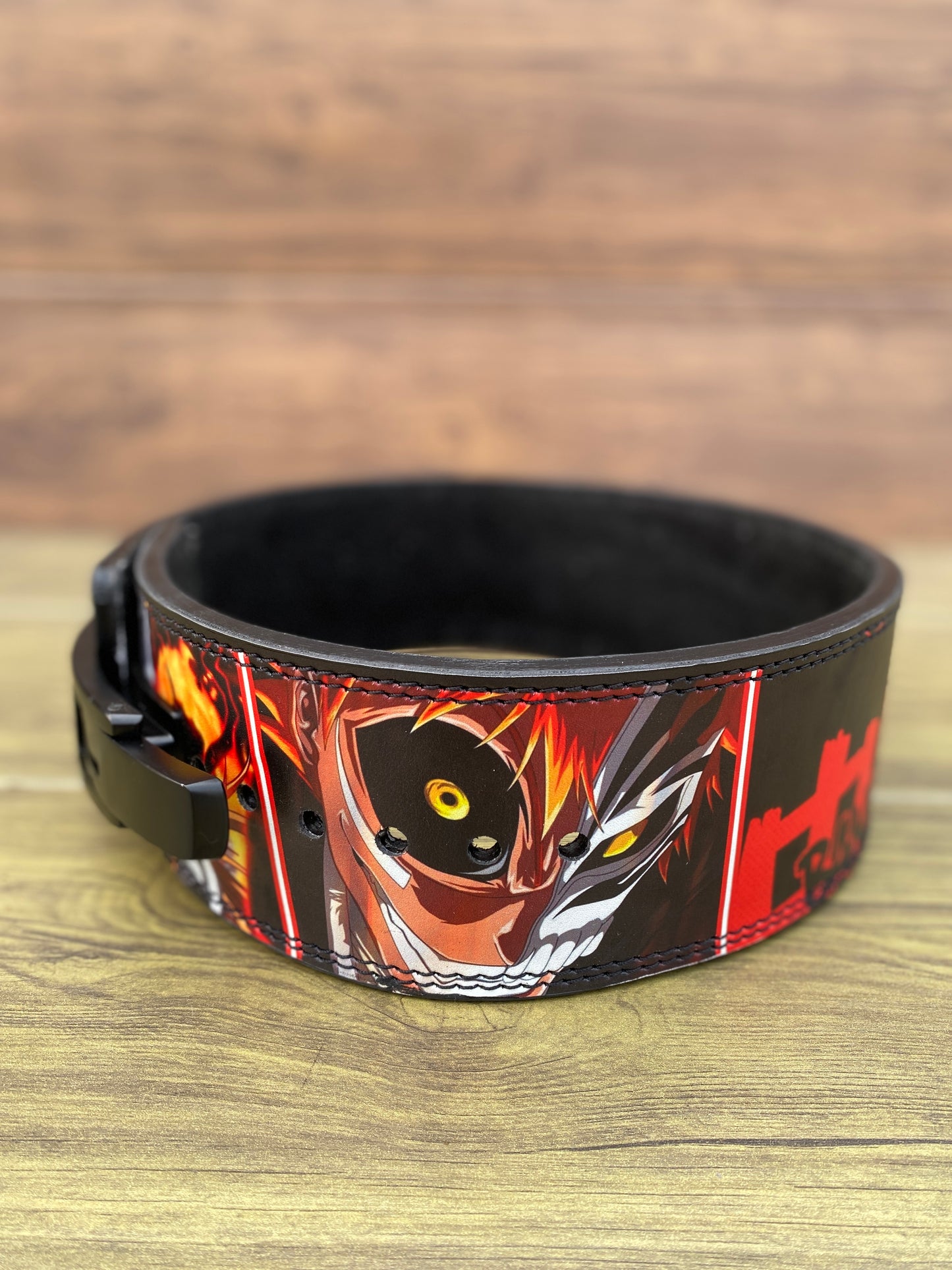 Bankai Bleach Powerlifting belt, Bleach Custom lift belt, Bleach Weightlift Belt, Bleach Weightlifting Belt, Bleach Lever Belt, ichigo bankai powerlift belt, Ichigo Kurosaki, Bleach gym belt, Bleach Deadlift belt