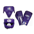 Custom Winning training boxing set Purple laceup gloves