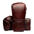 Fly boxing gloves Antique brown Leather velcro strap