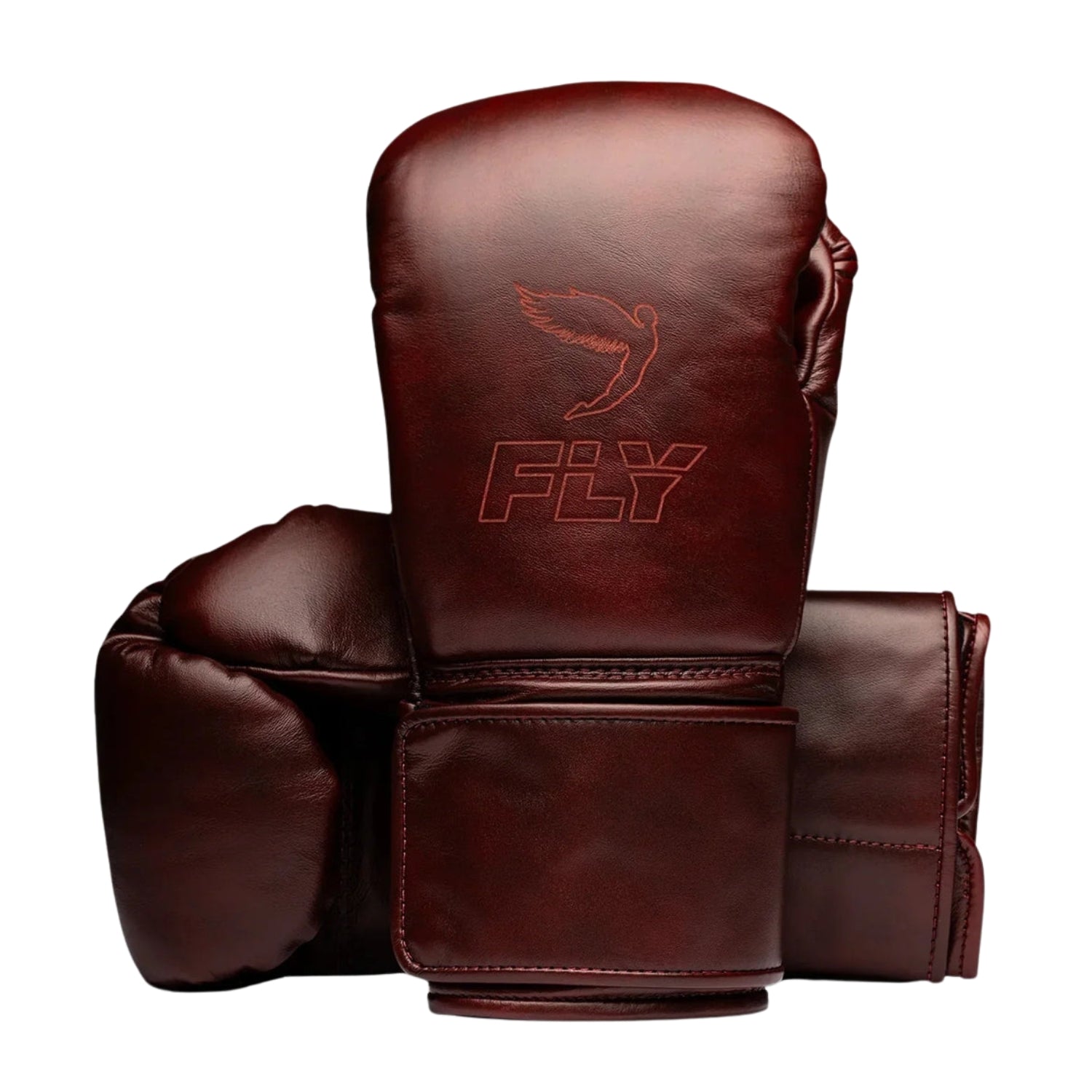 Fly boxing gloves Antique brown Leather velcro strap