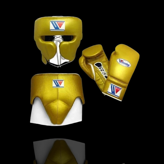 Golden Winning Boxing set, Winning Boxing gear, Winning Lace up Boxing Glove, Boxing Glove, Winning boxing gear, Winning set gear, winning Boxing Glove, Winning groins, Winning head Gear, winning Boxing Set, Focus pads, Gloves for Gym, Fight Gloves, Gift for Him, Gift for Son, Father days Gift, Black Friday Sale, Christmas Gift, Thanks Giving Gift, New Year Gift, Cyber sale, Valentine Gift, Gift for her, Gift for Daughter, Gym Gift, Fitness Gift, Motivational Gift, Winning Lace-up gloves, Lace-up, Winning 