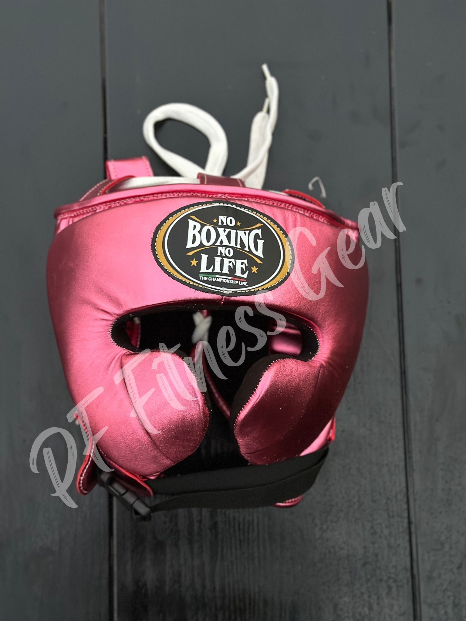 No Boxing No Life Gloves set Velcro lace up Pink