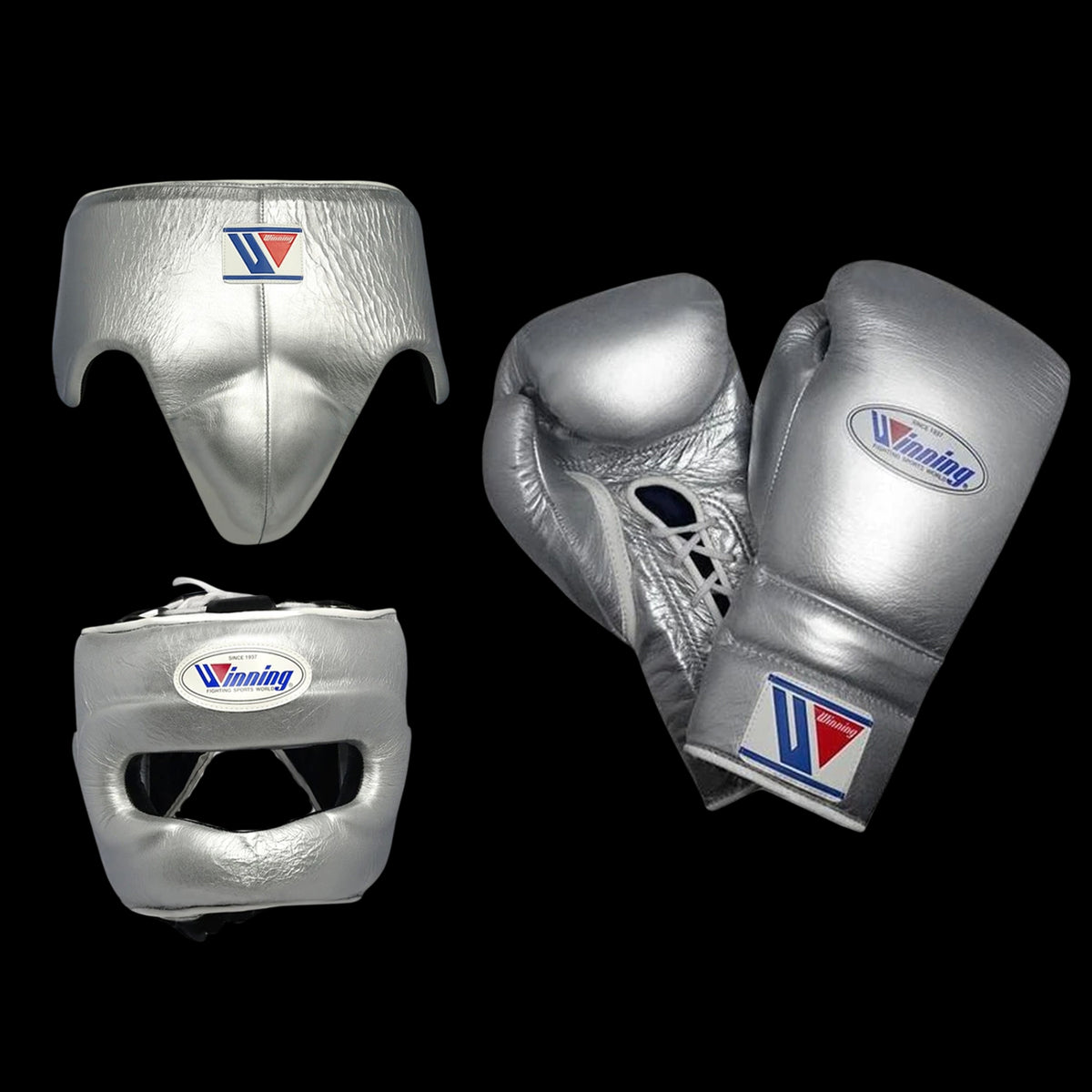 Silver Winning Boxing set, Winning Boxing gear, Winning Lace up Boxing Glove, Boxing Glove, Winning boxing gear, Winning set gear, winning Boxing Glove, Winning groins, Winning head Gear, winning Boxing Set, Focus pads, Gloves for Gym, Fight Gloves, Gift for Him, Gift for Son, Father days Gift, Black Friday Sale, Christmas Gift, Thanks Giving Gift, New Year Gift, Cyber sale, Valentine Gift, Gift for her, Gift for Daughter, Gym Gift, Fitness Gift, Motivational Gift, Winning Lace-up gloves, Lace-up, Winning B