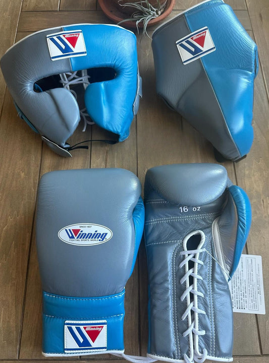 Winning Boxing Glove set, Winning Boxing gear, Grey winning boxing set Winning Lace up Boxing Glove set, Boxing Glove set, Winning boxing gear set, PF Fitness Gear, Winning set, PF FITNESS GEAR winning gear, winning Boxing Glove, Winning groins, Winning head Gear, winning Boxing Set, Focus pads, Gloves for Gym, Fight Gloves, Gift for Him, Gift for Son, Father days Gift, Black Friday Sale, Christmas Gift, Thanks Giving Gift, New Year Gift, Cyber sale, Valentine Gift, Gift for her, Gift for Daughter, Gym Gift