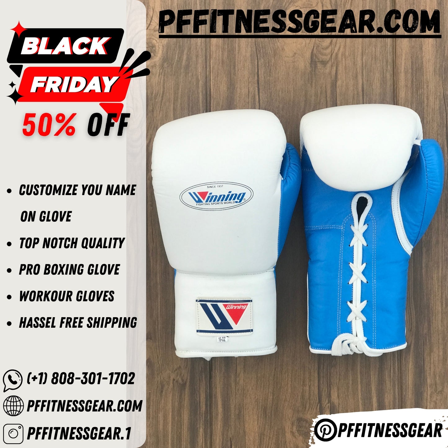 Winning Boxing Gloves,&nbsp; Winning Boxing glove, White Blue Winning Lace-up Boxing Glove, Boxing Glove, Winning boxing gear, Winning gear, winning Boxing Glove, Winning Gloves, Winning Boxing Gear, PF Fitness gear, PFFITNESSGEAR, Gloves for Gym, Fight Gloves, Gift for Him, Gift for Son, Father days Gift, Black Friday Sale, Christmas Gift, Thanks Giving Gift, New Year Gift, Cyber sale, Valentine Gift, Gift for her, Gift for Daughter, Gym Gift, Fitness Gift, Motivational Gift, Lace-up, Winning Boxing