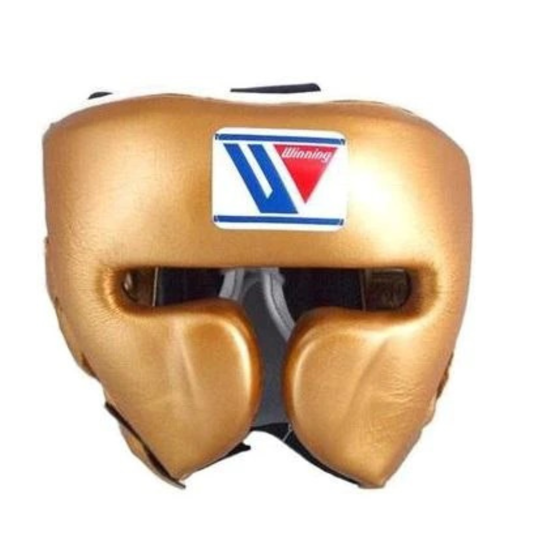 Winning Boxing Head guard face helmet Gold