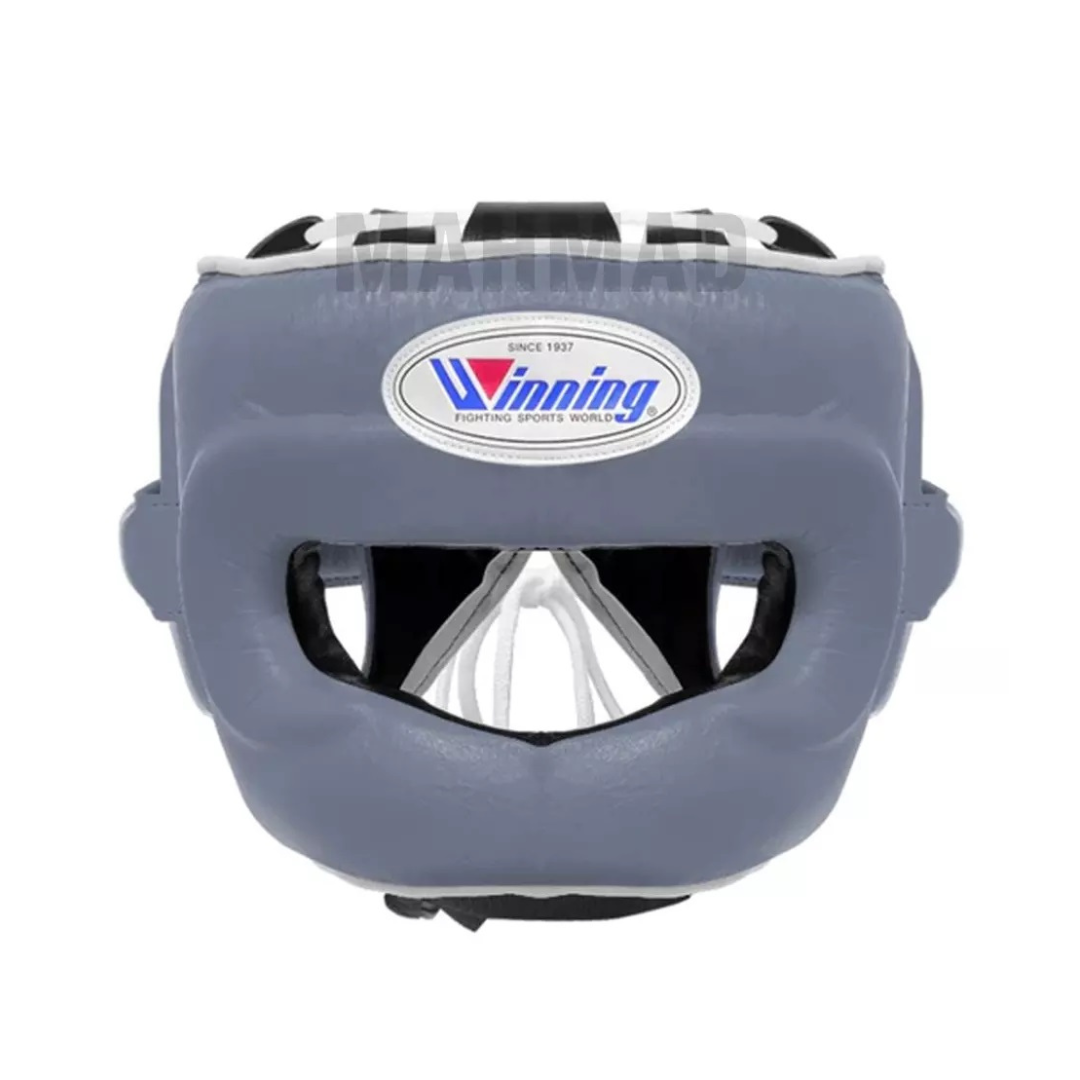  Winning Boxing Head guard face helmet Grey