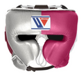 Winning Boxing Head guard face helmet Silver Pink