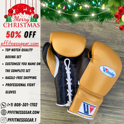 Winning Boxing set, Winning White Boxing gear, Gold Black Winning Lace up Boxing Glove set, Boxing Glove set, Winning boxing gear set, Winning set, winning gear, winning Boxing Glove, Winning groins, Winning head Gear, winning Boxing Set, Focus pads, Gloves for Gym, Fight Gloves, Gift for Him, Gift for Son, Father days Gift, Black Friday Sale, Christmas Gift, Thanks Giving Gift, New Year Gift, Cyber sale, Valentine Gift, Gift for her, Gift for Daughter, Gym Gift, Fitness Gift, Motivational Gift, Winning 