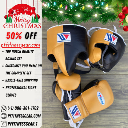 Winning Boxing set, Winning White Boxing gear, Gold Black Winning Lace up Boxing Glove set, Boxing Glove set, Winning boxing gear set, Winning set, winning gear, winning Boxing Glove, Winning groins, Winning head Gear, winning Boxing Set, Focus pads, Gloves for Gym, Fight Gloves, Gift for Him, Gift for Son, Father days Gift, Black Friday Sale, Christmas Gift, Thanks Giving Gift, New Year Gift, Cyber sale, Valentine Gift, Gift for her, Gift for Daughter, Gym Gift, Fitness Gift, Motivational Gift, Winning Lac