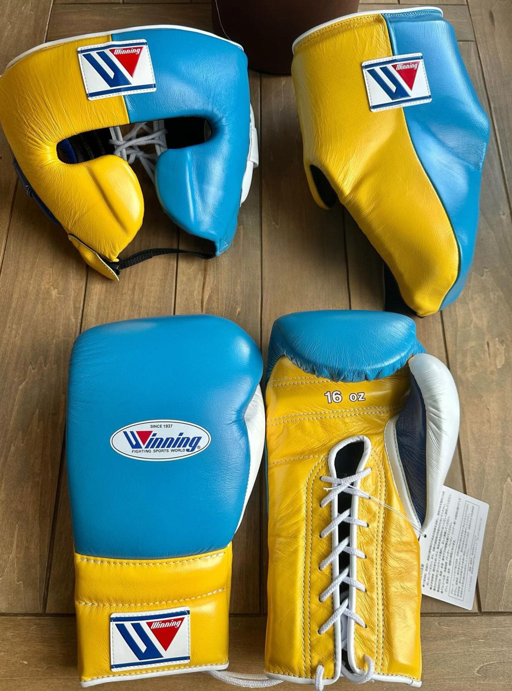Winning boxing Training set yellow Leather 