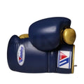 Winning boxing gloves 16oz Lace up Gold Leather 