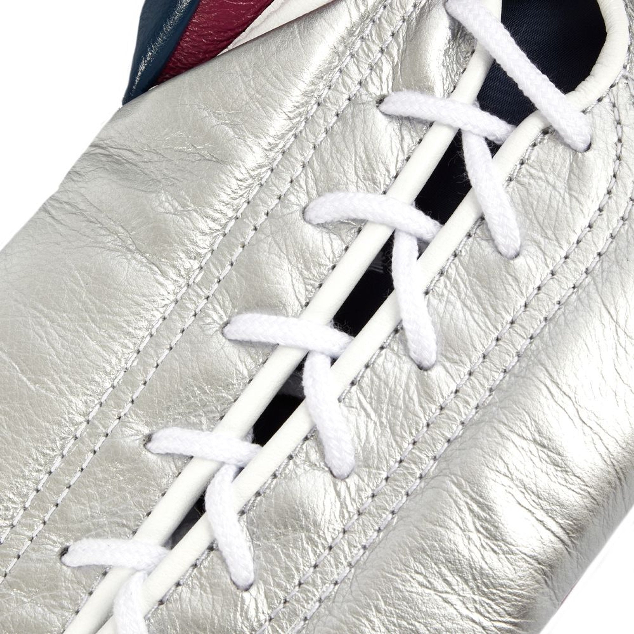 Winning boxing gloves Affordable Silver Leather Lace up - Velcro