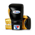 Winning boxing gloves Black Gold Leather Lace up