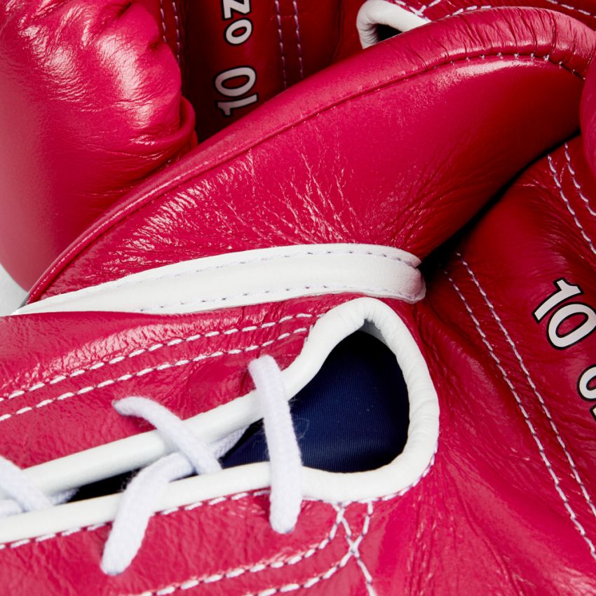 Winning boxing gloves Pink Leather 12oz Lace up 