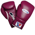 Winning boxing gloves Maroon Leather Lace up