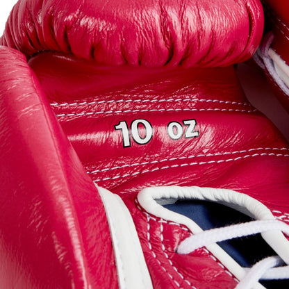 Winning boxing gloves Pink Leather 12oz Lace up 